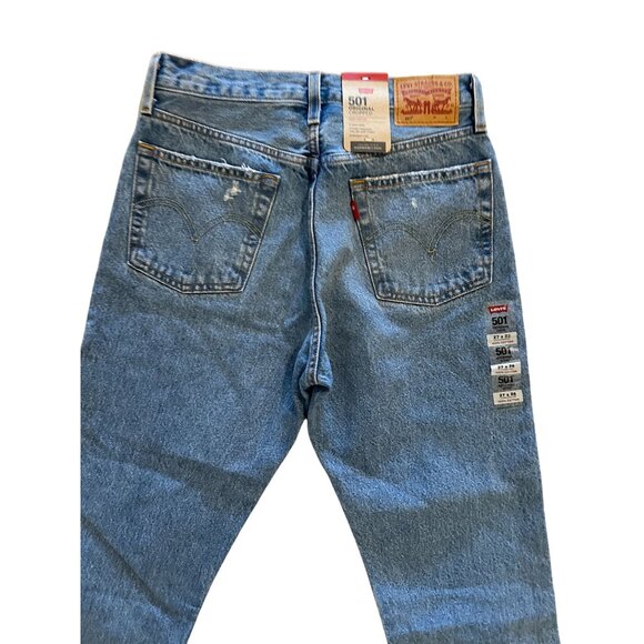 LEVIS 501 Womens Cropped Denim Jeans 27x26 NEW - Picture 4 of 7